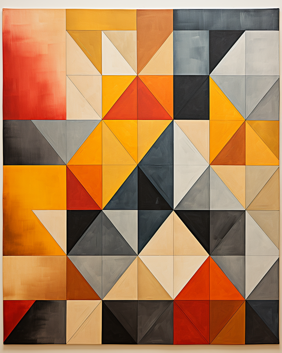 Pittura astratta moderna e geometrica