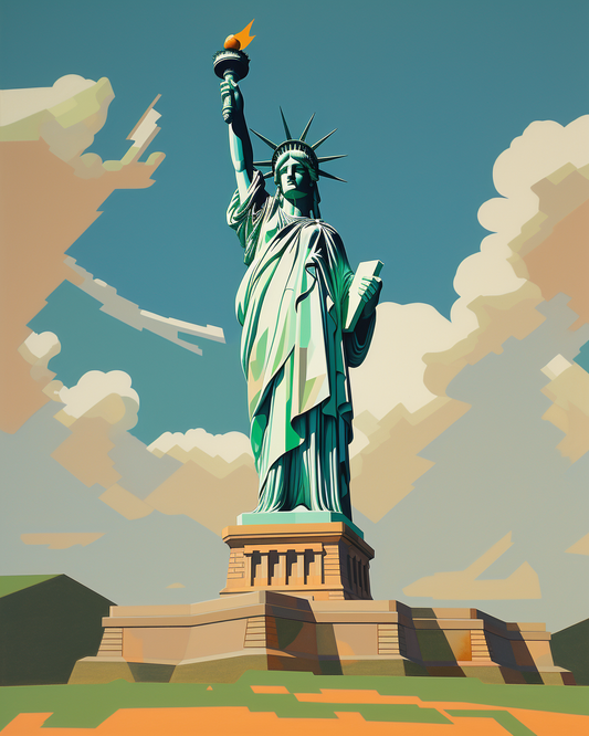 Statua Della Libertà - cielo sereno