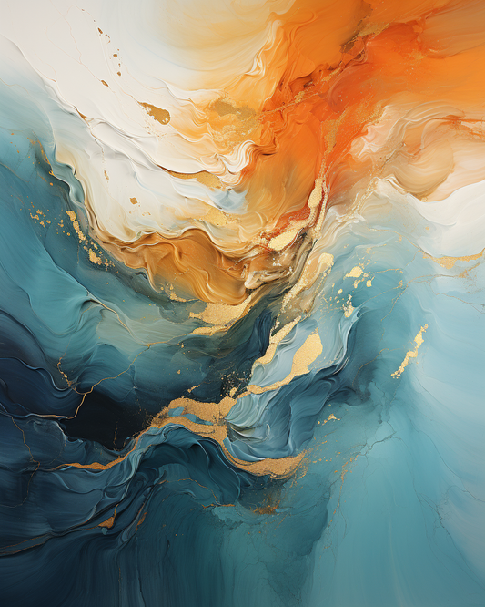 Danza di Colori con Pittura Espressionista Astratta