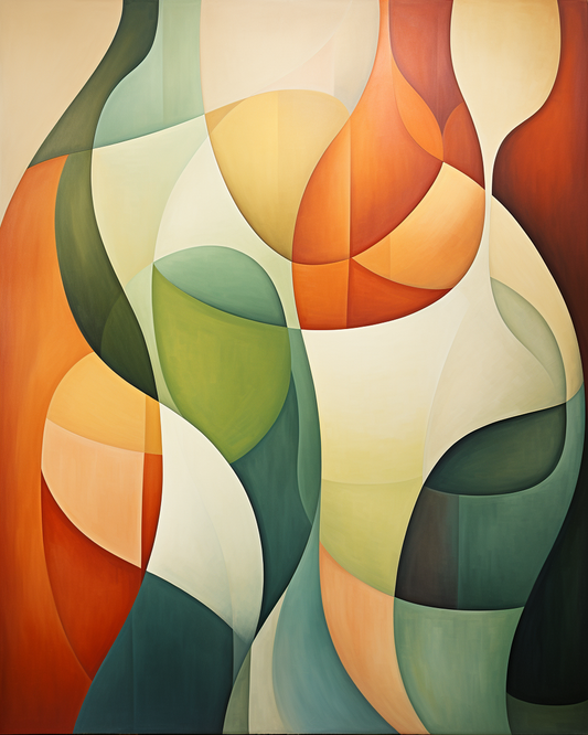 Luce e Contrasto in Pittura Astratta con Colori Primari