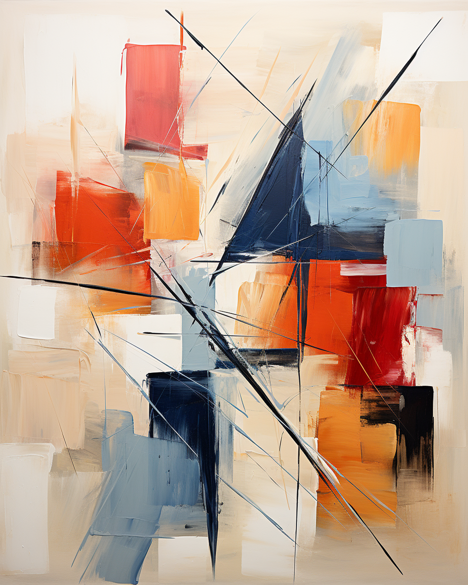 Pennellate Vivide in Pittura Astratta