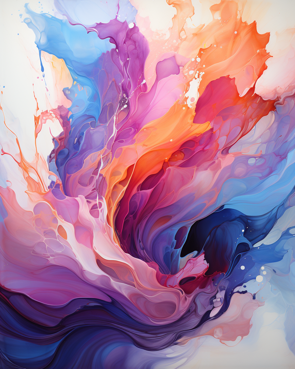 Onde astratte di colore